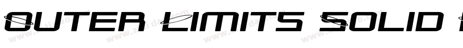 Outer Limits Solid Extended字体转换
